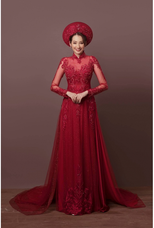 Áo dài cưới Minh Châu 