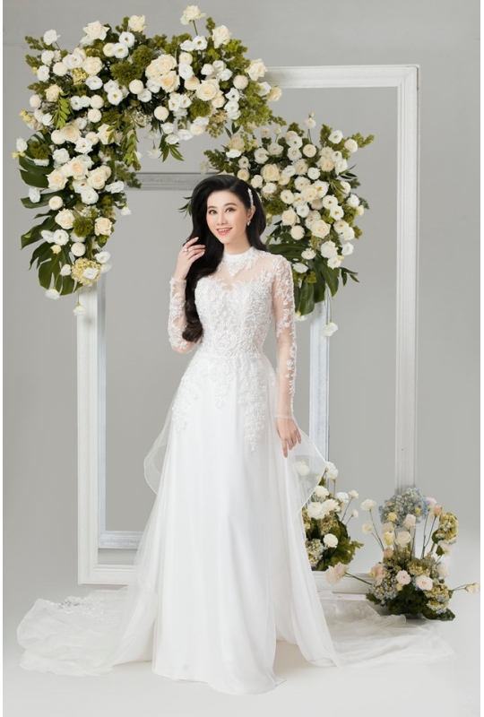 Áo dài cưới Minh Châu 