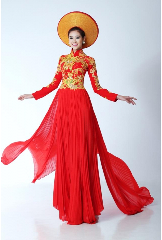 Áo dài cưới Minh Châu 