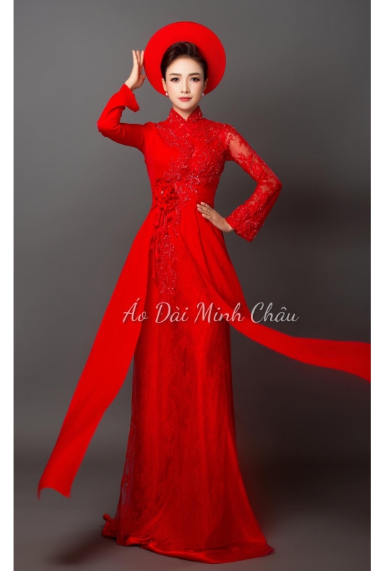 ÁO DÀI CƯỚI MÀU ĐỎ