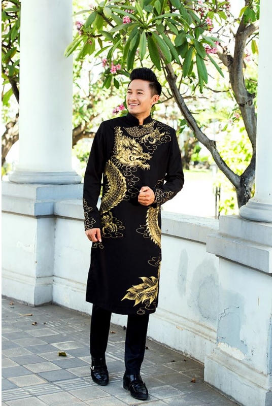 Áo dài nam dự tiệc
