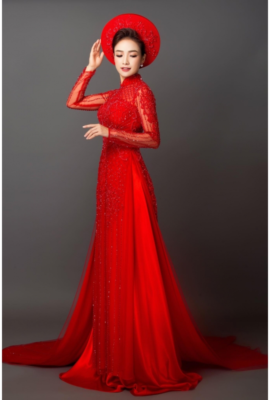 ÁO DÀI CƯỚI MÀU ĐỎ