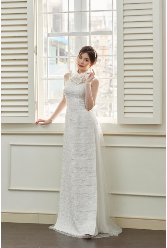 Áo dài cưới Minh Châu 