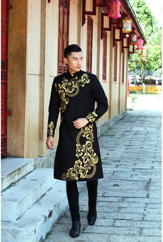 Áo dài nam dự tiệc