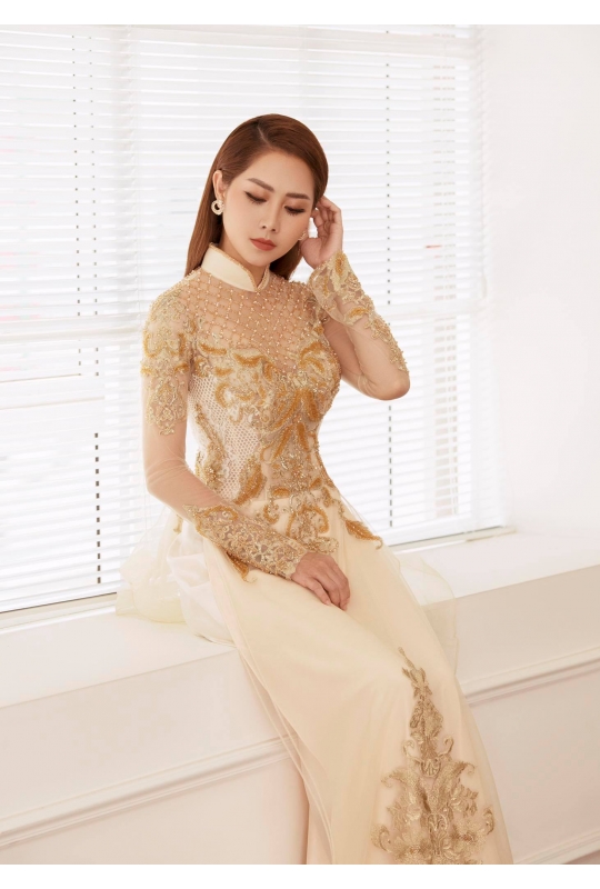 Áo dài cưới Minh Châu 
