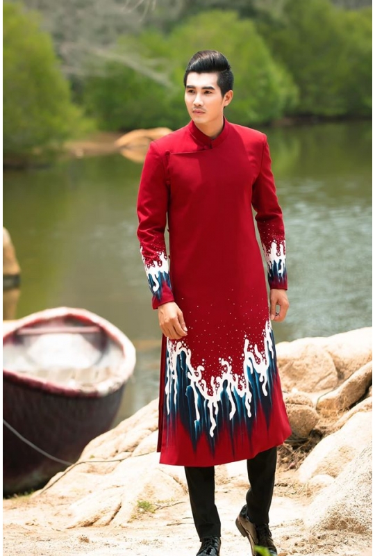 Áo dài nam dự tiệc