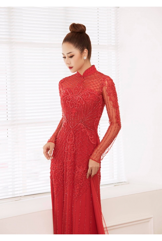 Áo dài cưới Minh Châu 