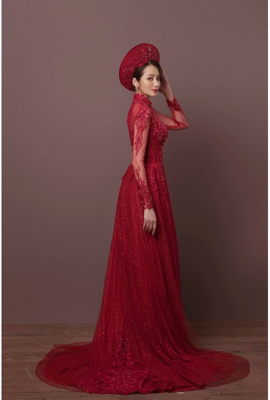 ÁO DÀI CƯỚI MÀU ĐỎ
