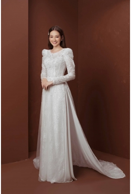 Áo dài cưới Minh Châu 
