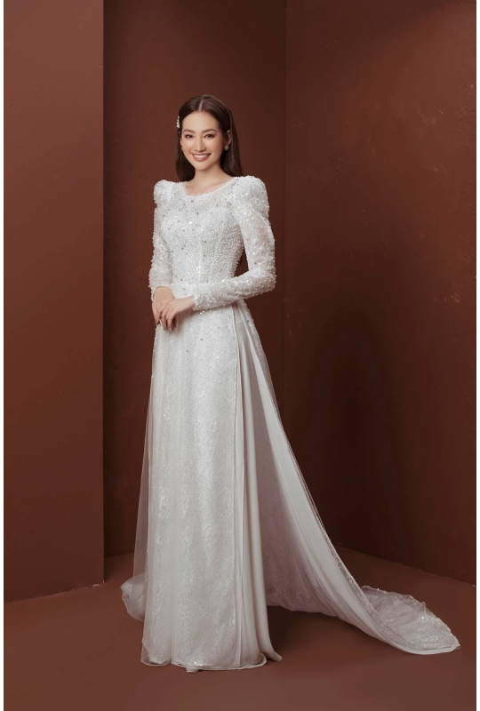 Áo dài cưới Minh Châu 