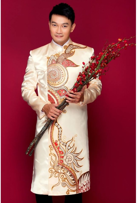 Áo dài nam dự tiệc