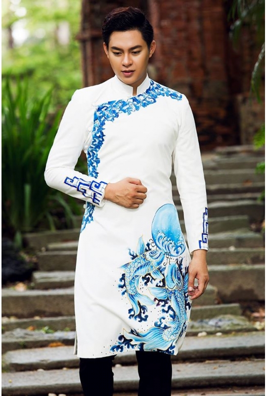 Áo dài nam dự tiệc