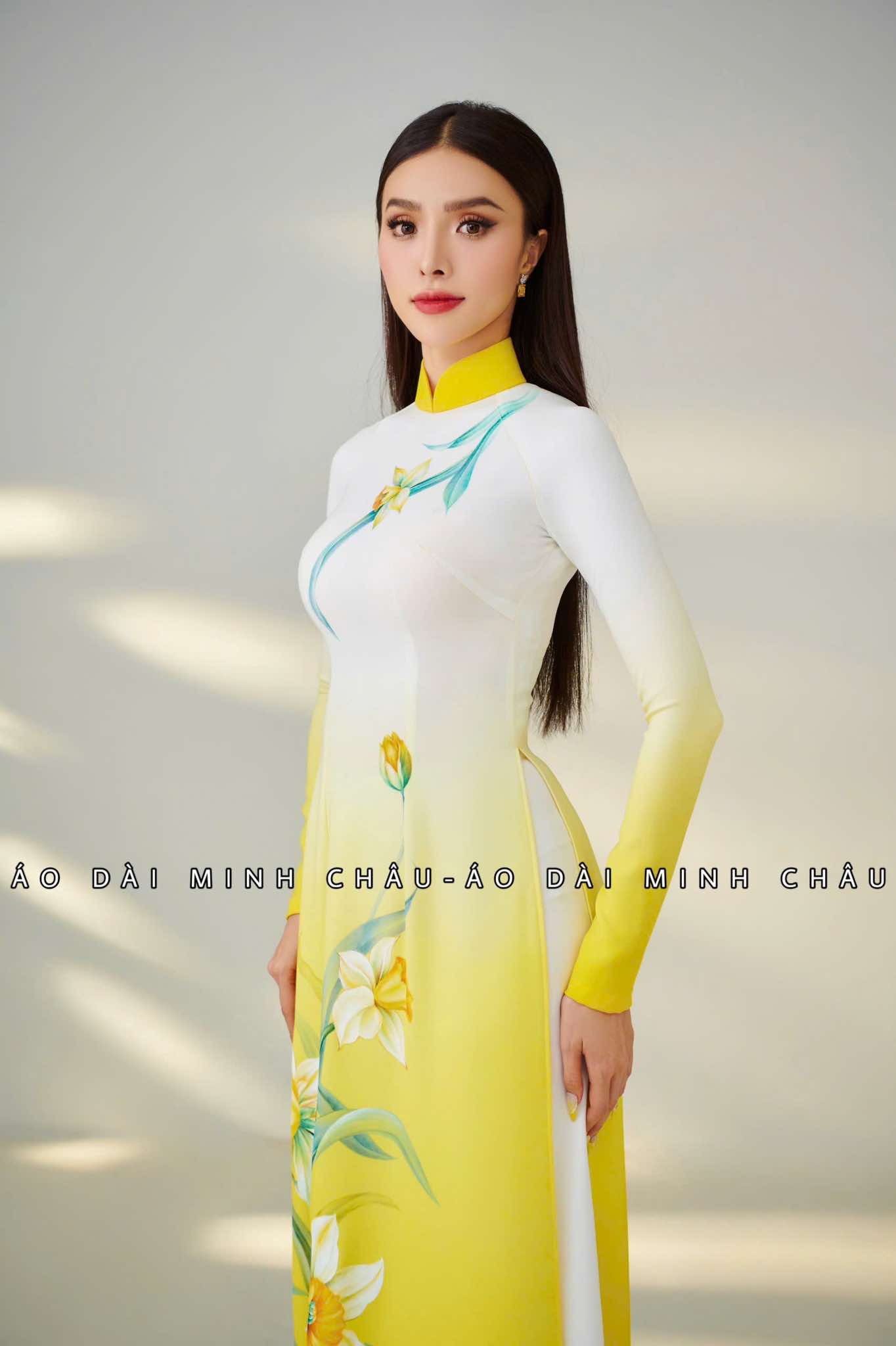 ÁO DÀI VẼ TAY -3952