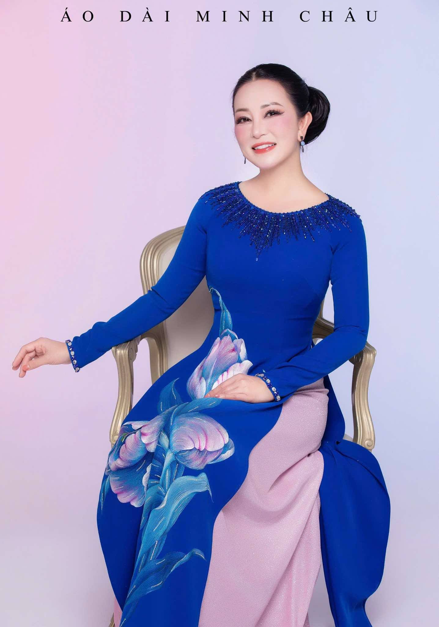ÁO DÀI THÊU TAY -4207
