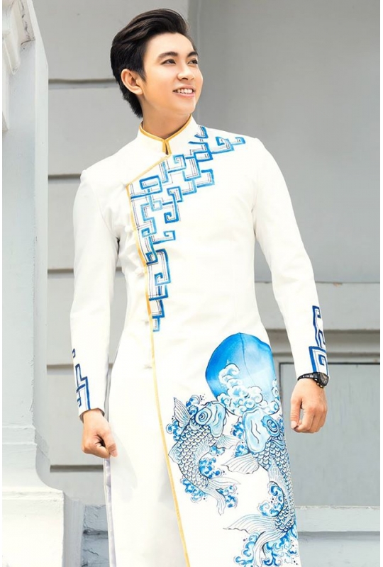 Áo dài nam dự tiệc
