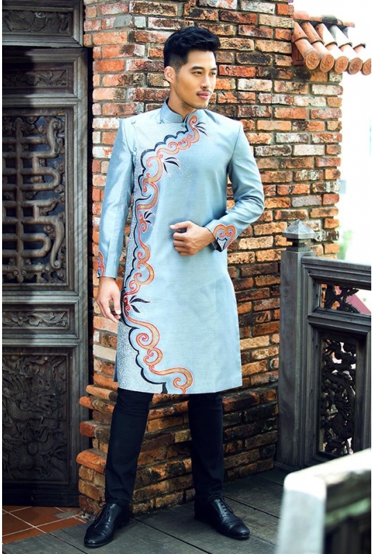 Áo dài nam dự tiệc