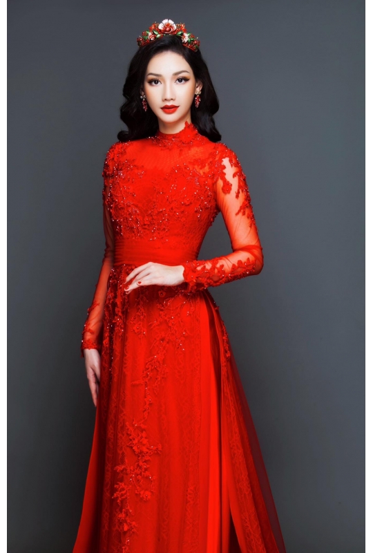 ÁO DÀI CƯỚI MÀU ĐỎ