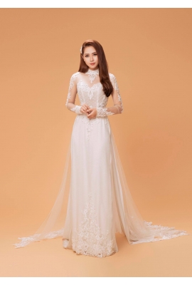 Áo dài cưới Minh Châu 