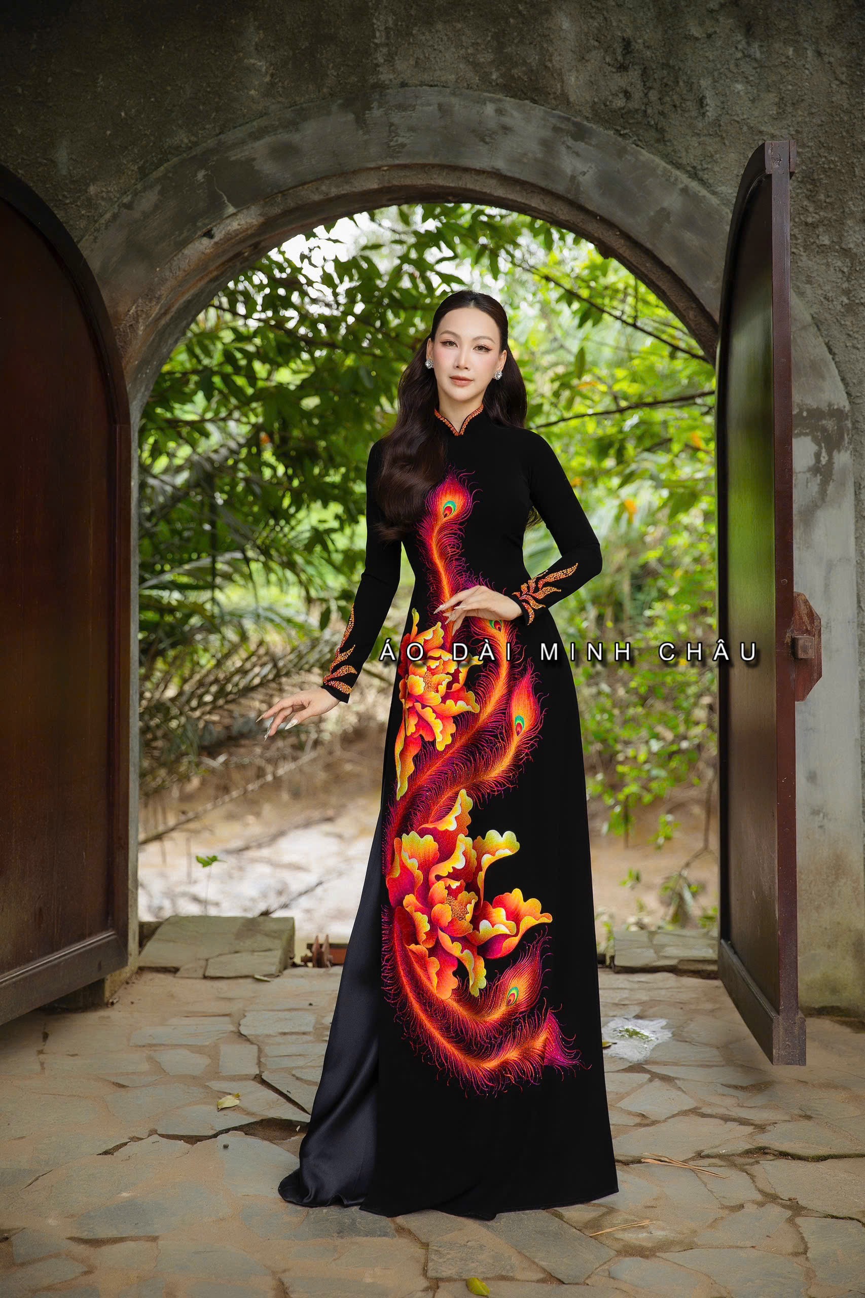 ÁO DÀI THÊU TAY-4414