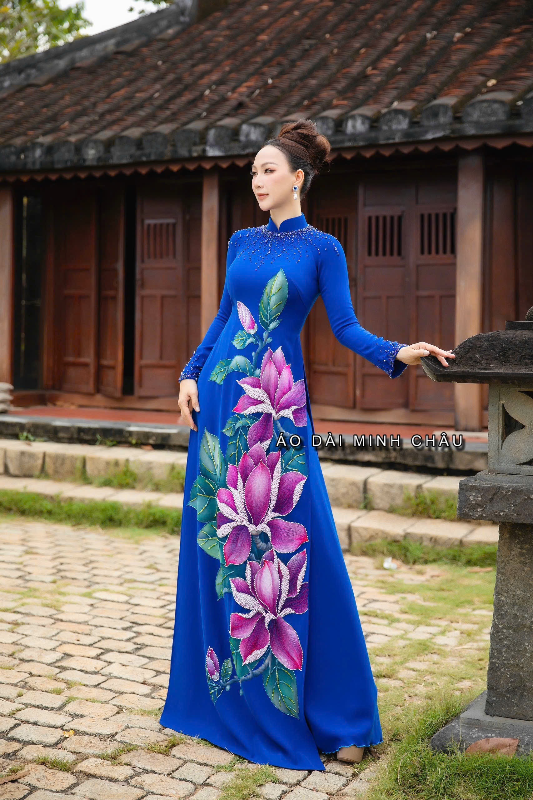 ÁO DÀI THÊU TAY-4415