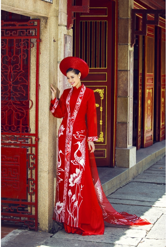 Áo dài cưới Minh Châu 
