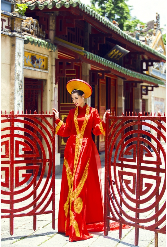 Áo dài cưới Minh Châu 