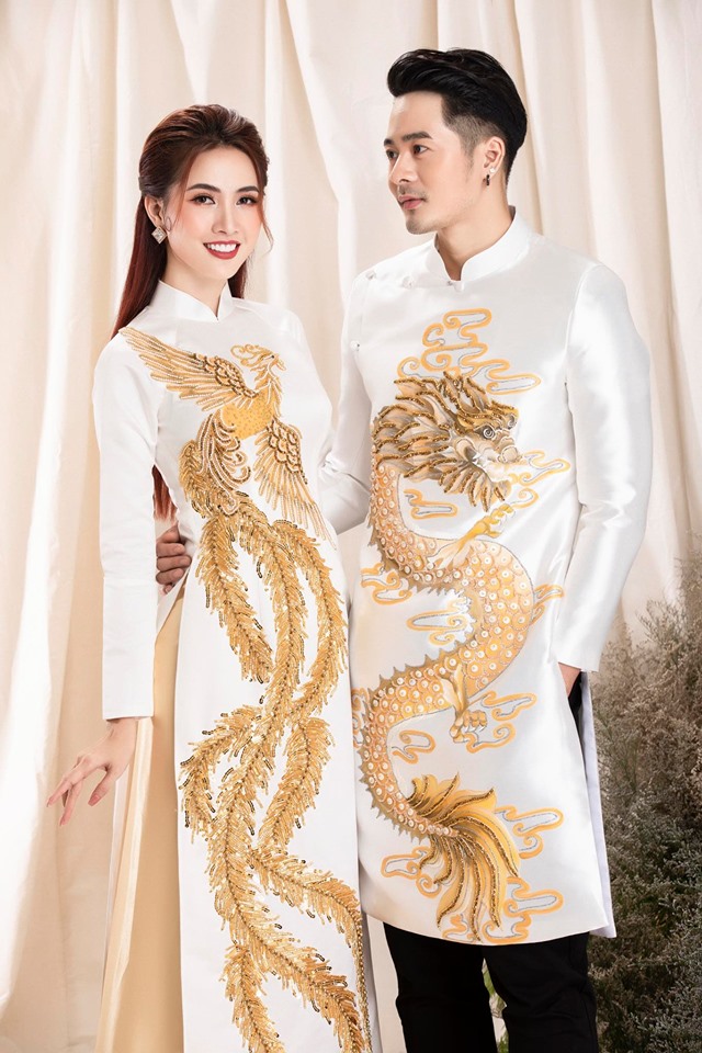 Áo dài cưới Minh Châu -3109